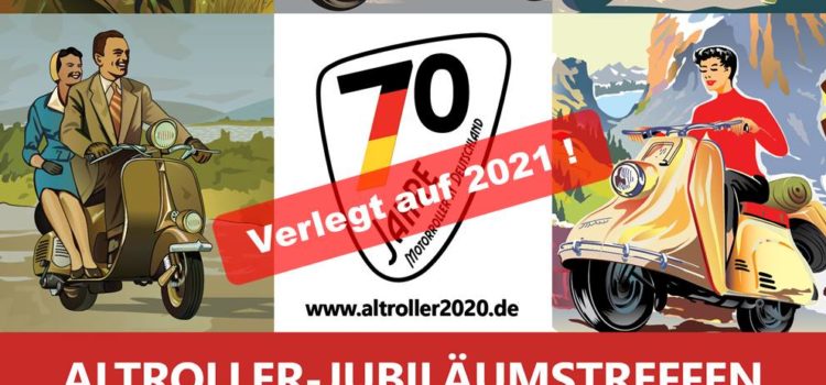 Altroller-Jubiläumstreffen auf Pfingsten 2021 verschoben Altroller-Jubiläumstreffen auf Pfingsten 2021 verschoben